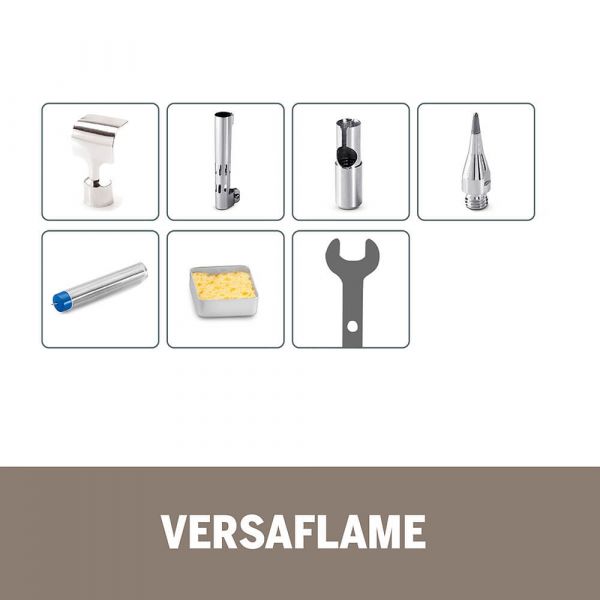 Versaflame Mini-Maçarico a Gás com 7 Acessórios