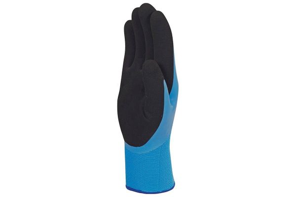 Luva de Segurança Thrym Acrílico Latex Azul 9 Deltaplus